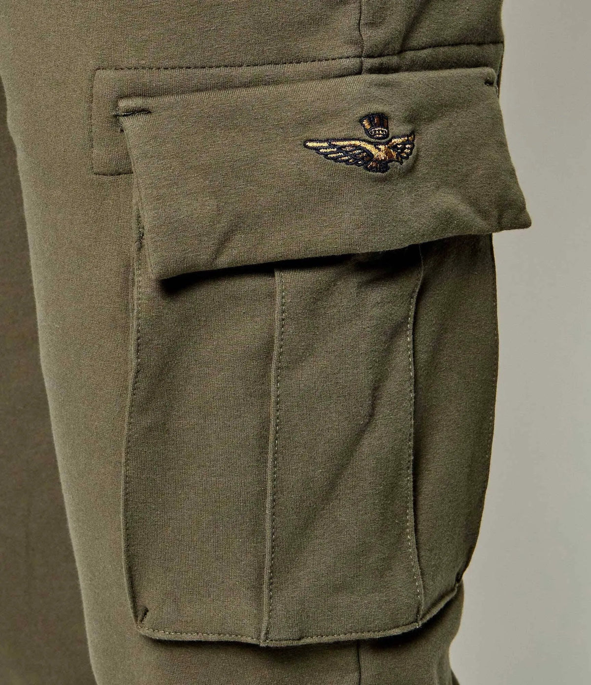 Aeronautica Militare Sweat Pant Cargo Uomo Tea Leaf - Vista Frontale