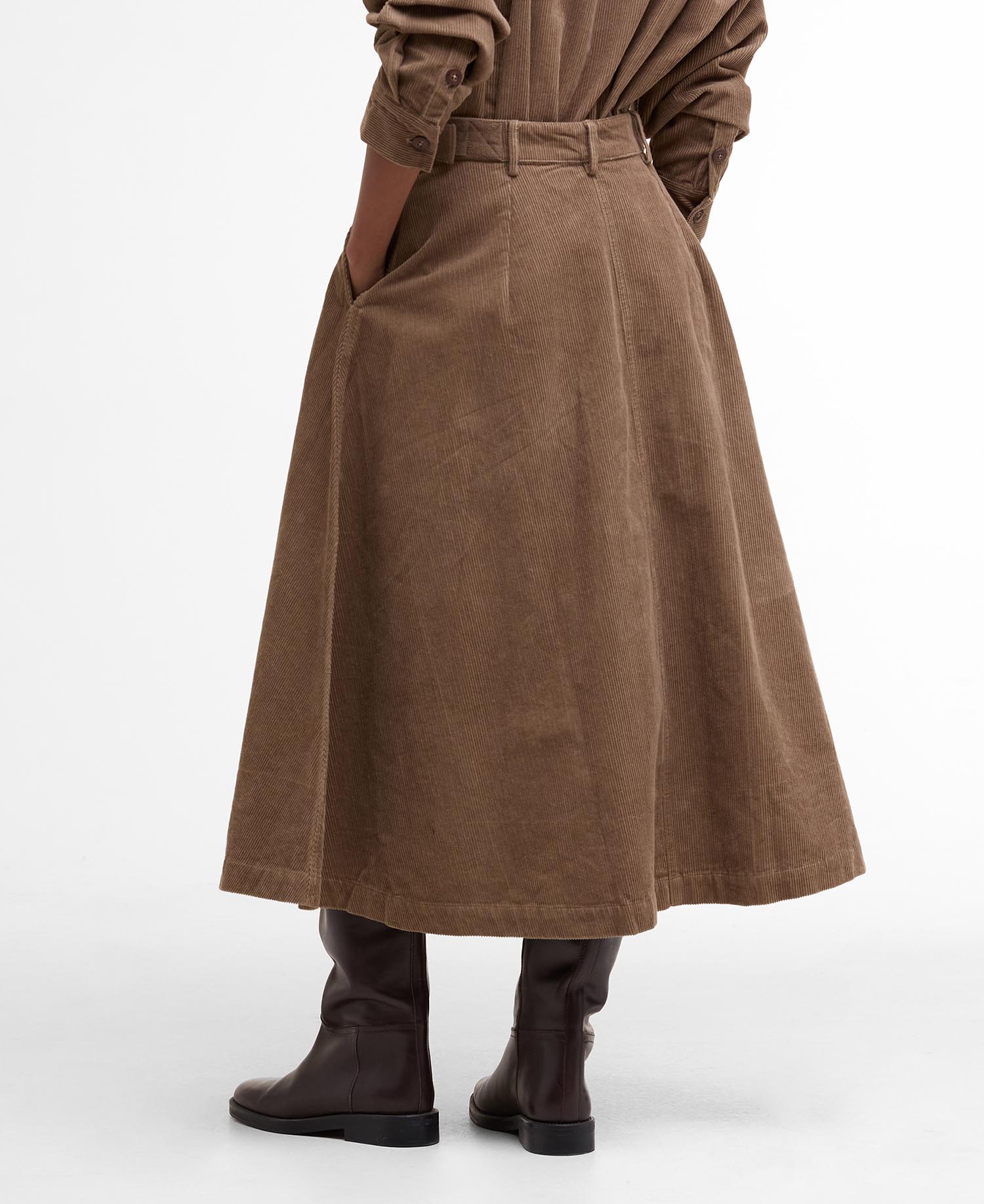 BARBOUR LSK0131E31 YASMIN MIDI SKIRT - Atelier Fratelli Carbè