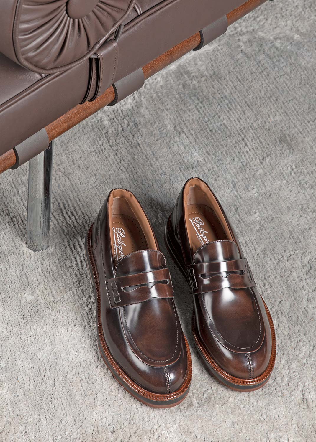 BARLEYCORN UW20A8890MBC82B LOAFER Air Mocassin Brown Leather - Atelier Fratelli Carbè