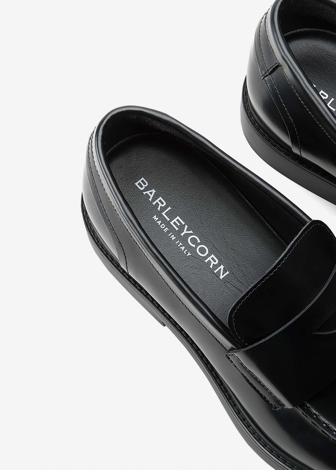 BARLEYCORN SL8922MBC00B LOAFER Sleek Moccasin Black Leather - Atelier Fratelli Carbè