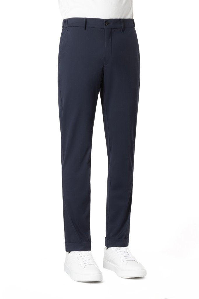 BERWICH MORELLO ELAX CRASOSILK BLUE TROUSER TX AMERICA VITA ELAST