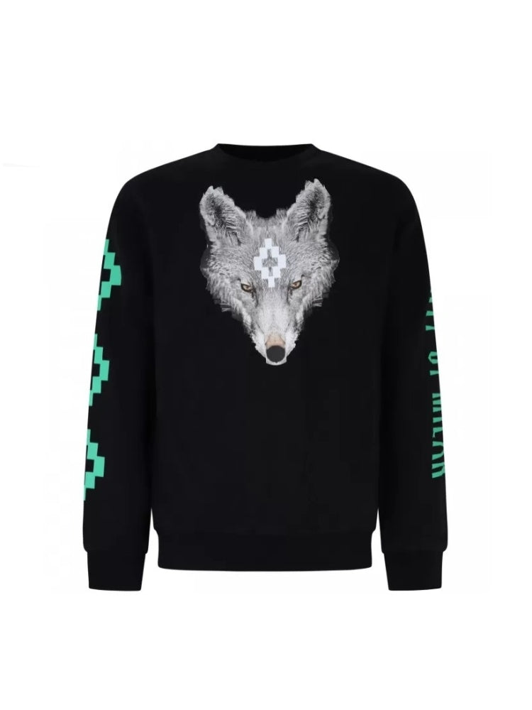 COUNTY OF MILAN F5CAMA SW046 110 SWEAT SHIRT LUPO - Atelier Fratelli Carbè