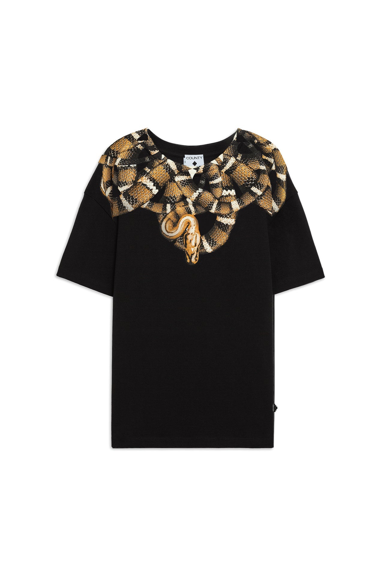 COUNTY OF MILAN F5CAMA TH038 110 T-SHIRT M.C. SERPENTE ORO - Atelier Fratelli Carbè