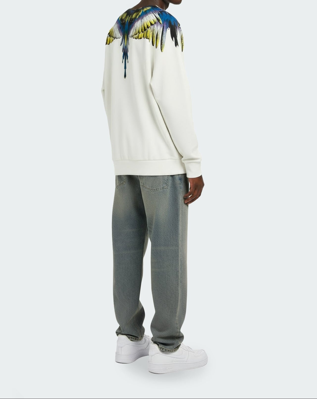 COUNTY OF MILAN F5CAMA SW061 013 SWEAT SHIRT ACQUILA BLU - Atelier Fratelli Carbè