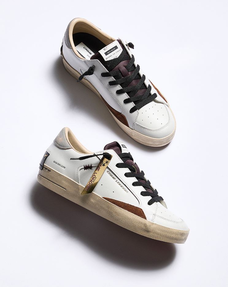 CRIME LONDON 11104AA8.10 SNEAKER SK8 DELUXE OAK FOG - Atelier Fratelli Carbè