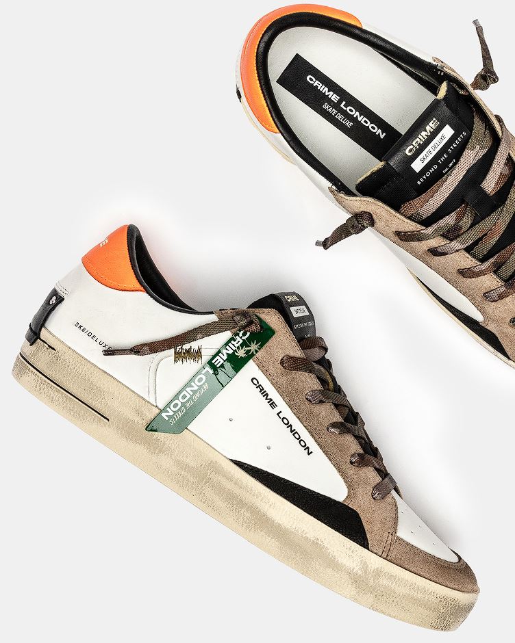 CRIME LONDON 11106AA8 10 SK8 DELUXE BURNT CAMO - Atelier Fratelli Carbè