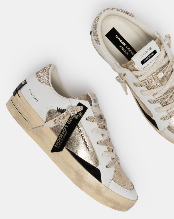 CRIME LONDON SKATE 23105AA9.26 SNEAKER PLATINUM ORBIT by CRIME LONDON