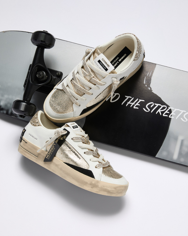 CRIME LONDON SKATE 23105AA9.26 SNEAKER PLATINUM ORBIT by CRIME LONDON