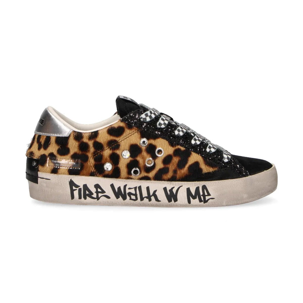 Crime London Distressed Sneaker Maculato 25007AA8.68 - Vista laterale esterna