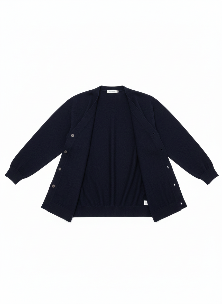 DIKTAT DK97004 BLU NOTTE CARDIGAN - Atelier Fratelli Carbè