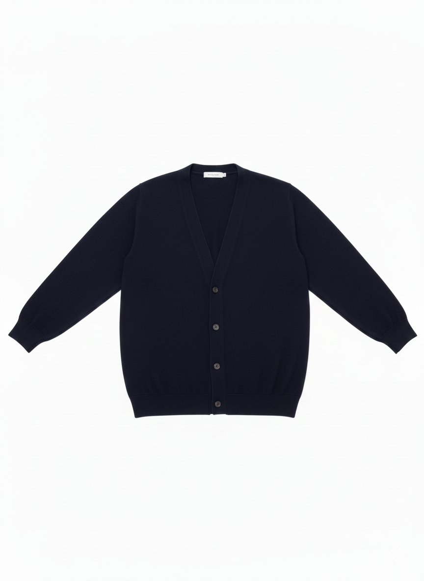 DIKTAT DK97004 BLU NOTTE CARDIGAN - Atelier Fratelli Carbè