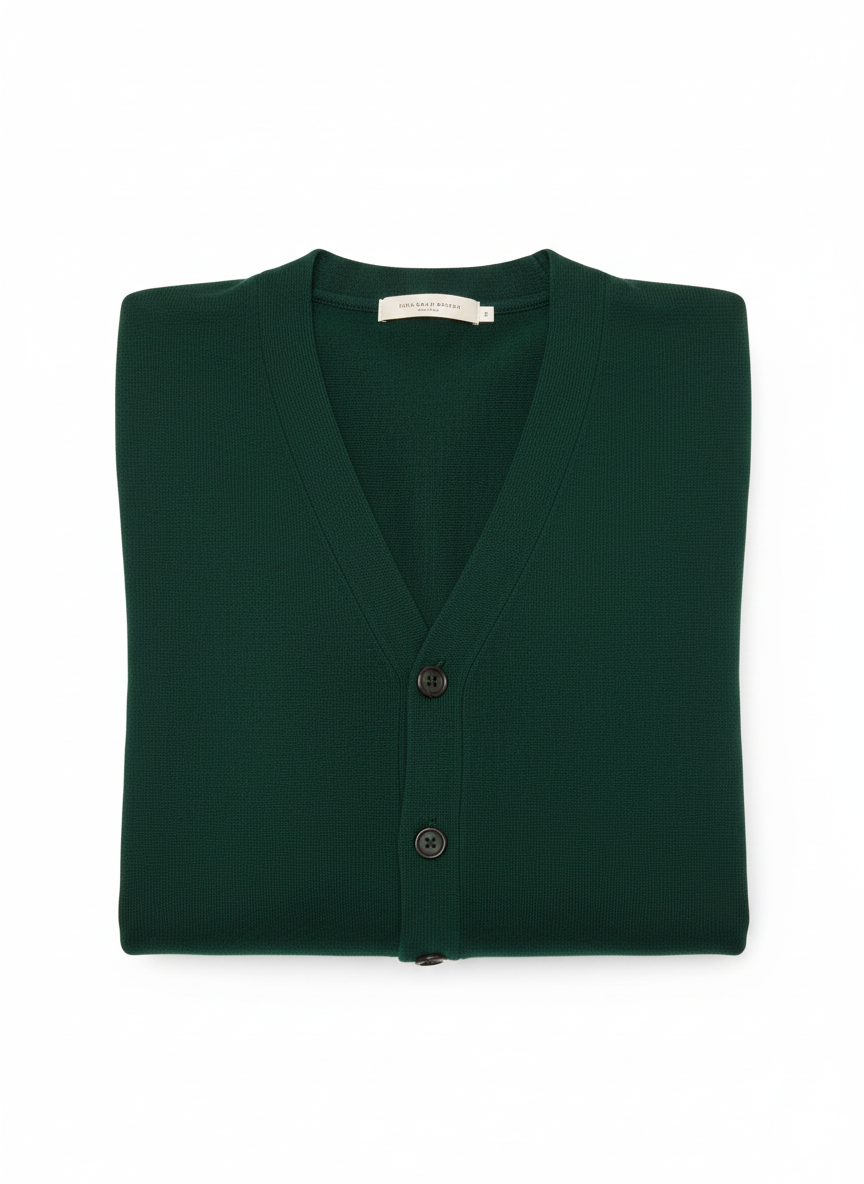 DIKTAT DK97004 VERDE BOSCO CARDIGAN - Atelier Fratelli Carbè