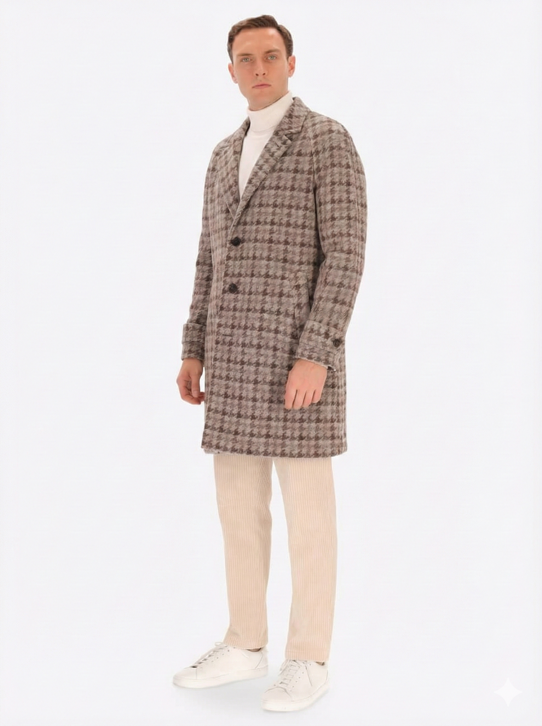 DISTRETTO12 CP1564 T083 025 COAT RAGLAN COAT CARDIFF PIED PULL - Atelier Fratelli Carbè