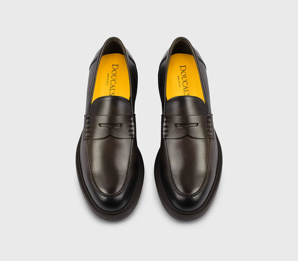 DOUCAL'S DU3495RALPUF259TM00 Mocassino in pelle testa di moro - Atelier Fratelli Carbè