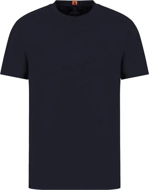 T-shirt uomo nera a manica corta, stile casual, perfetta per outfit moda uomo