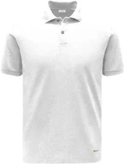 Polo uomo bianca a manica corta, colletto classico, linea essenziale elegante