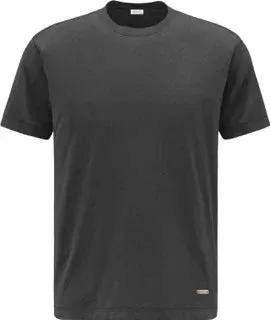 T-shirt nera uomo, manica corta, stile casual, abbigliamento Made in Italy