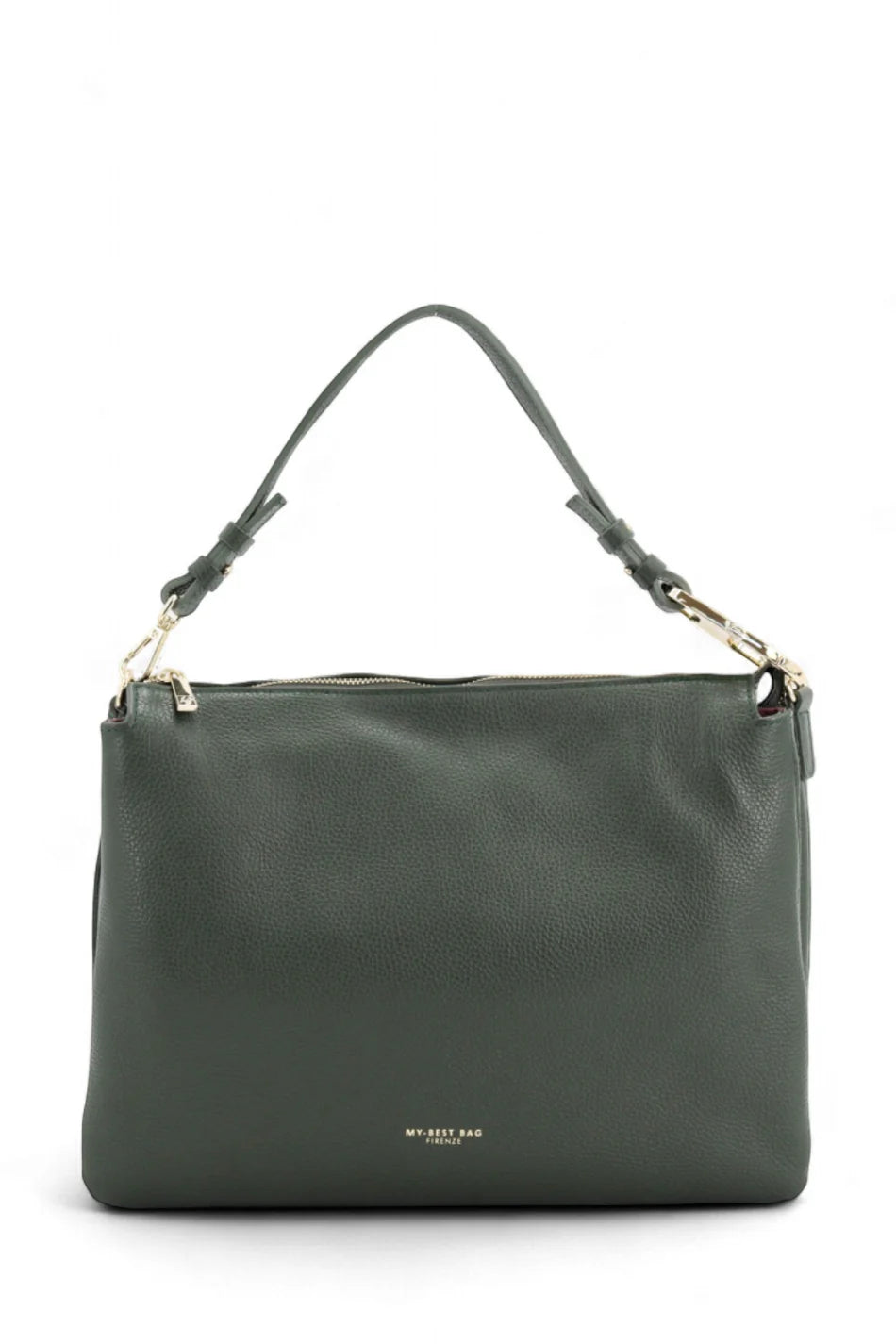 MY BEST BAG FIRENZE F1-MYB-1019 OLIVE SHOPPING BAG BORSA IN PELLE