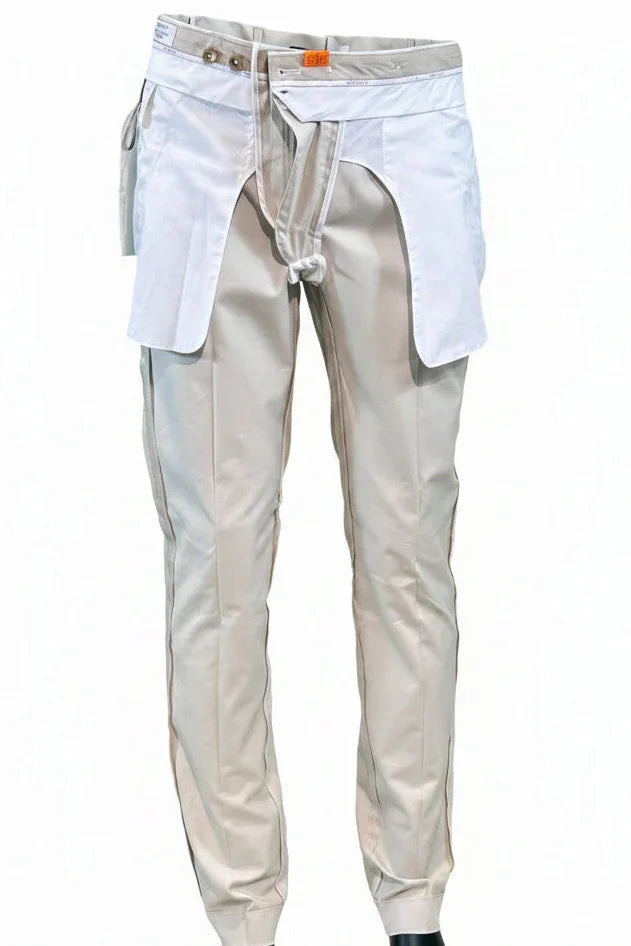 BERWICH MORELLO CRASOSILK CHALK TROUSER TX AMERICA