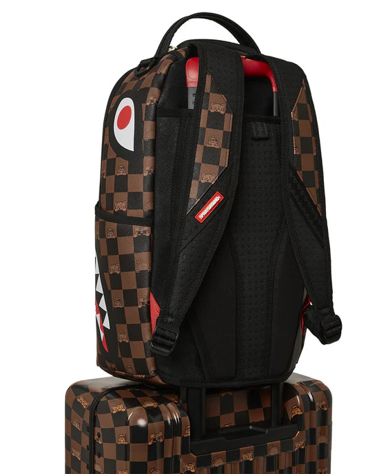 SPRAYGROUND CL257  SUITECASE PEEKING CHARACTER CHECK CARRY ON LUGGAGE - Atelier Fratelli Carbè