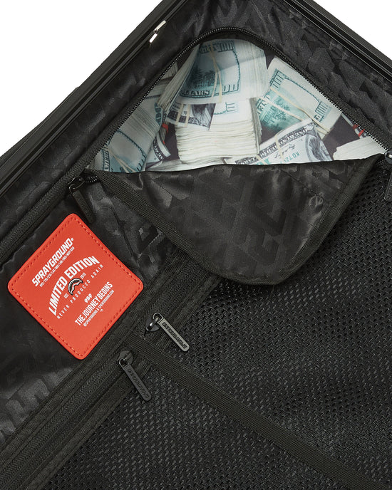 SPRAYGROUND CL257  SUITECASE PEEKING CHARACTER CHECK CARRY ON LUGGAGE - Atelier Fratelli Carbè