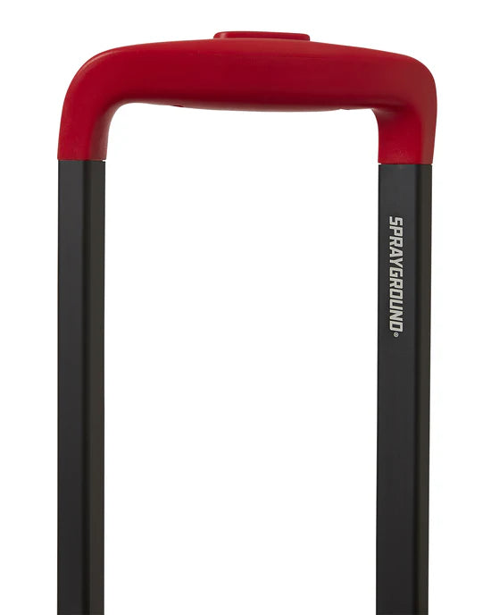 SPRAYGROUND CL257  SUITECASE PEEKING CHARACTER CHECK CARRY ON LUGGAGE - Atelier Fratelli Carbè