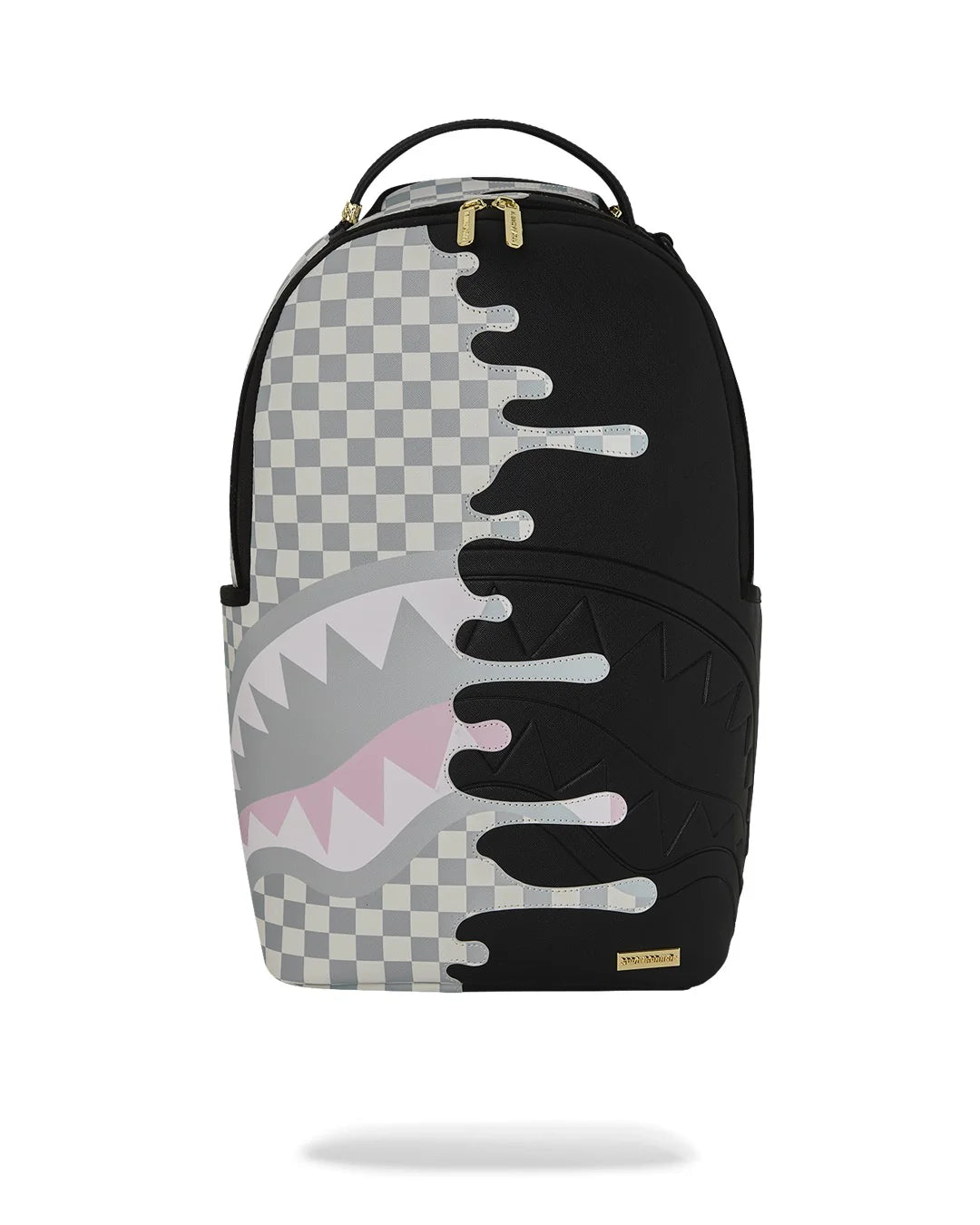 SPRAYGROUND B8758 BACKPACK CREAM CHECK SIDE DRIP BACKPACK