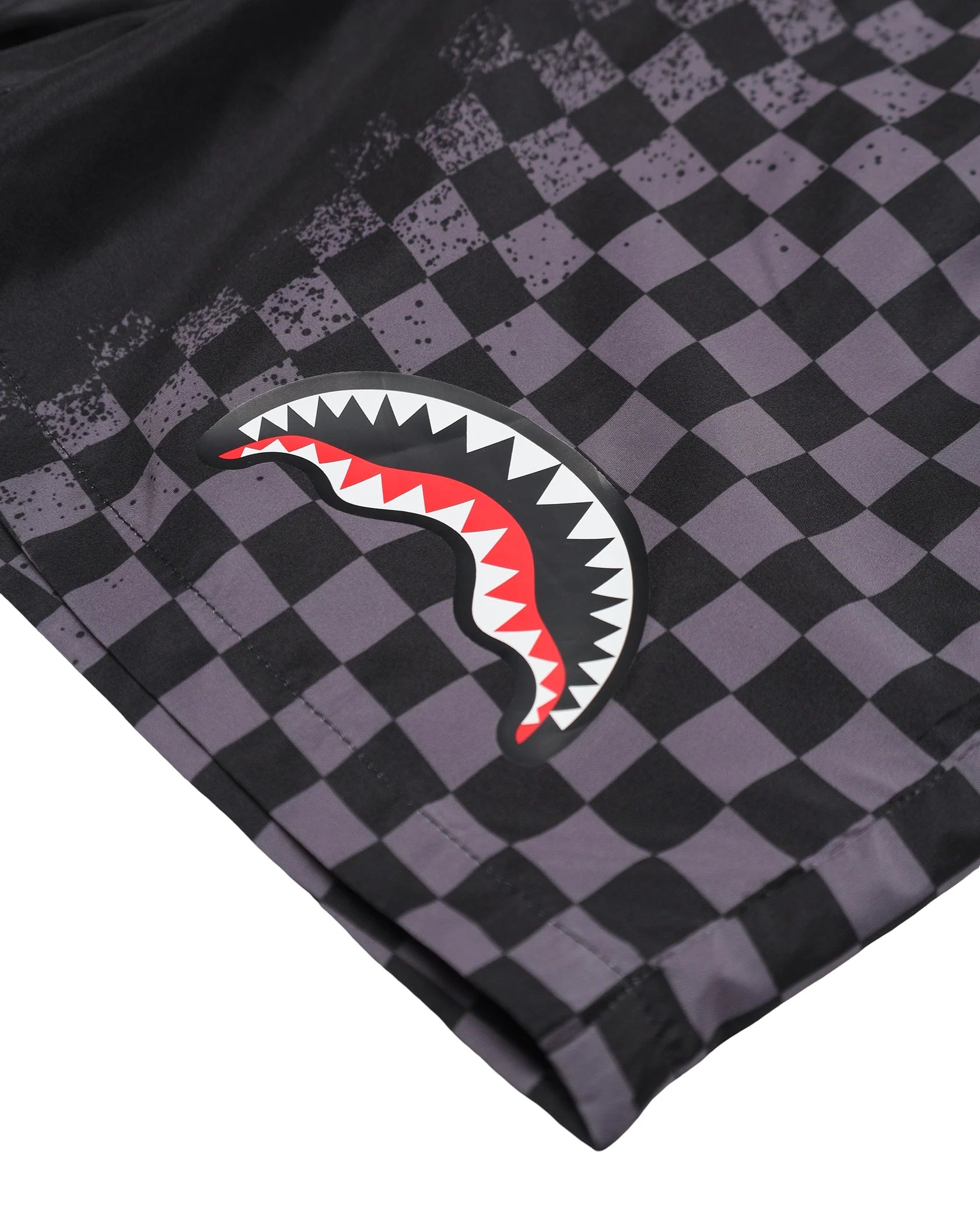 SPRAYGROUND SP919BLK SWIM SUIT SHARK IN PARIS GREY SWIM TRUNKS BLK