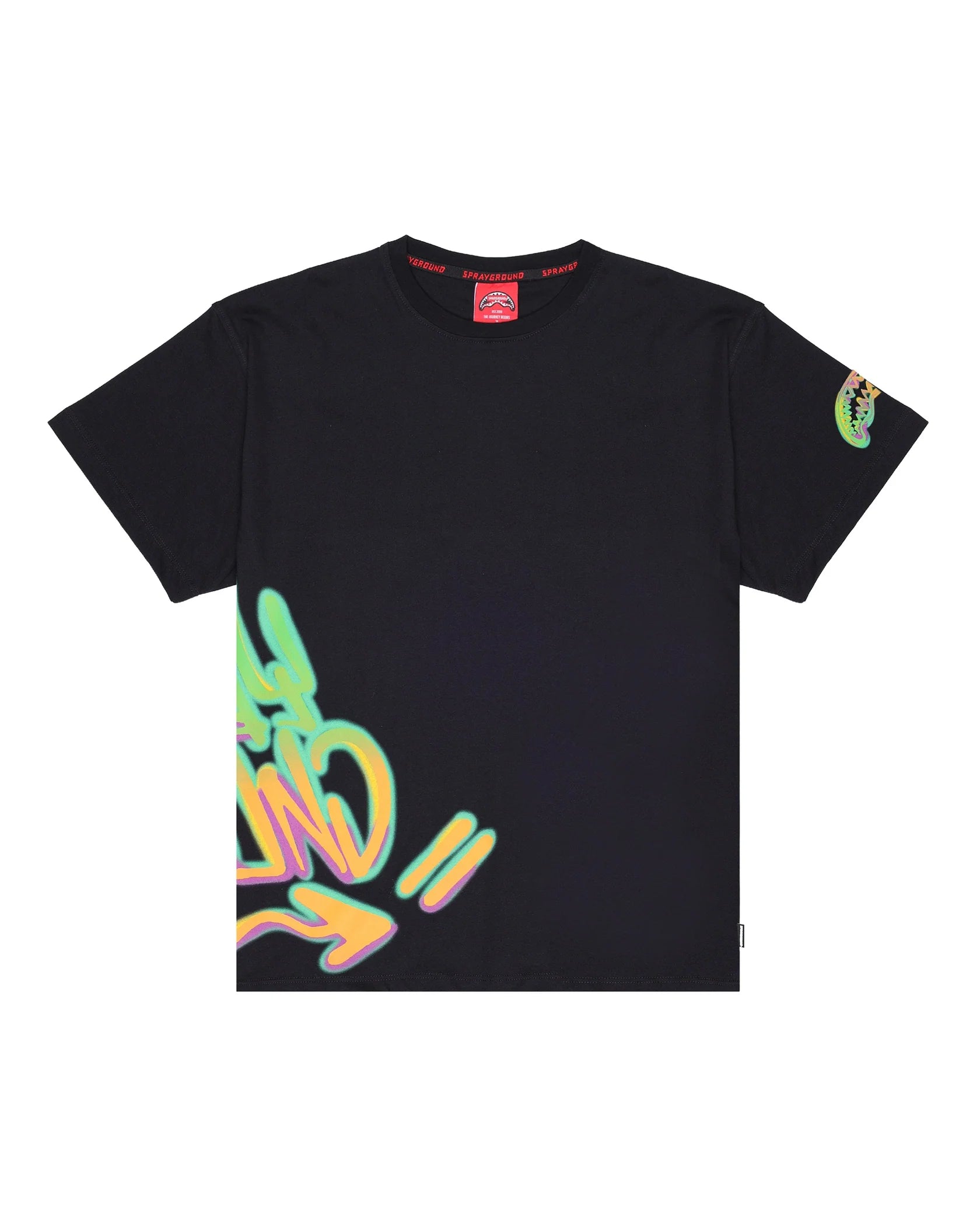 SPRAYGROUND SP864BLK T-SHIRT COLOR TAG NEW REG BLK