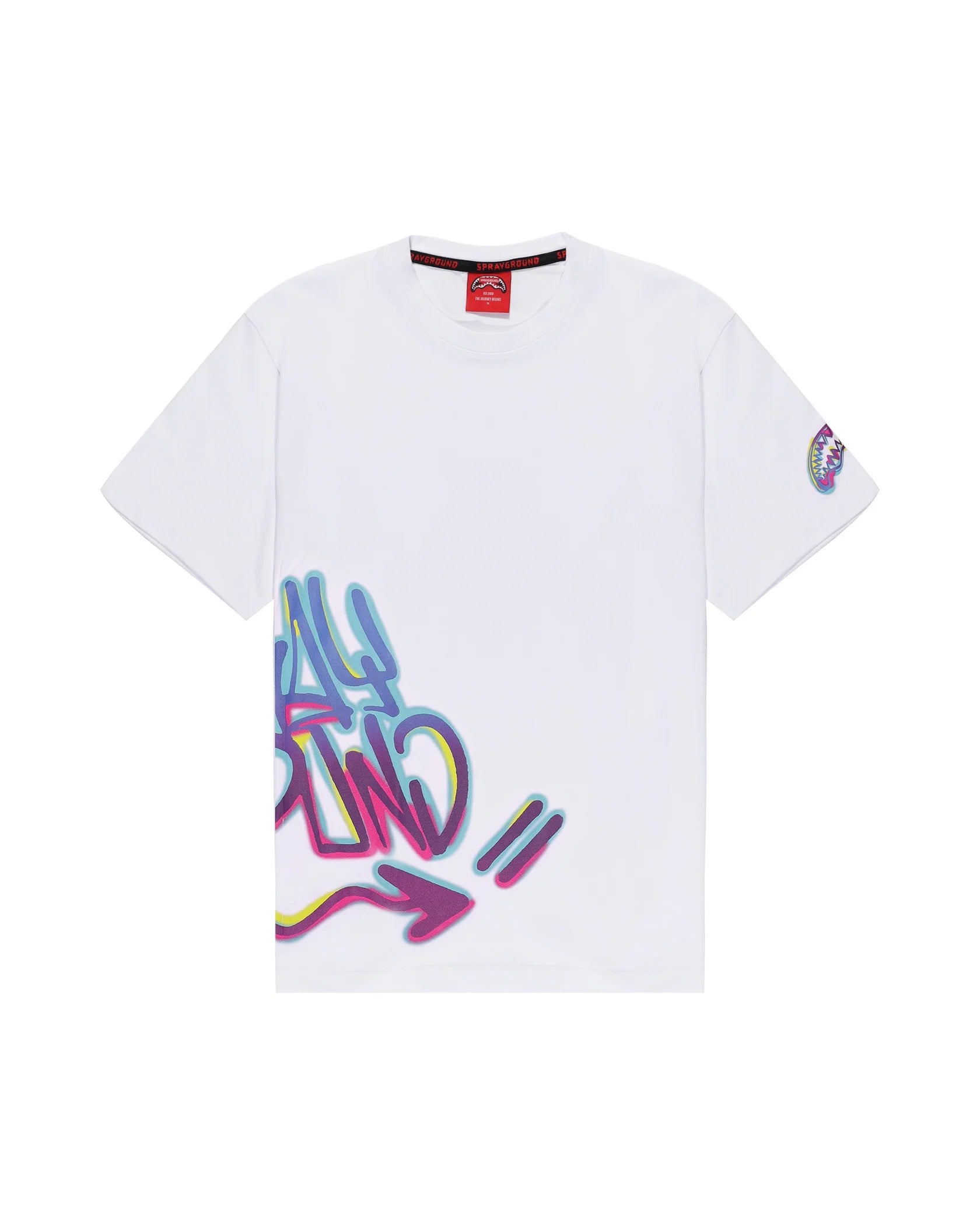 SPRAYGROUND SP864WHT T-SHIRT COLOR TAG NEW REG WHT