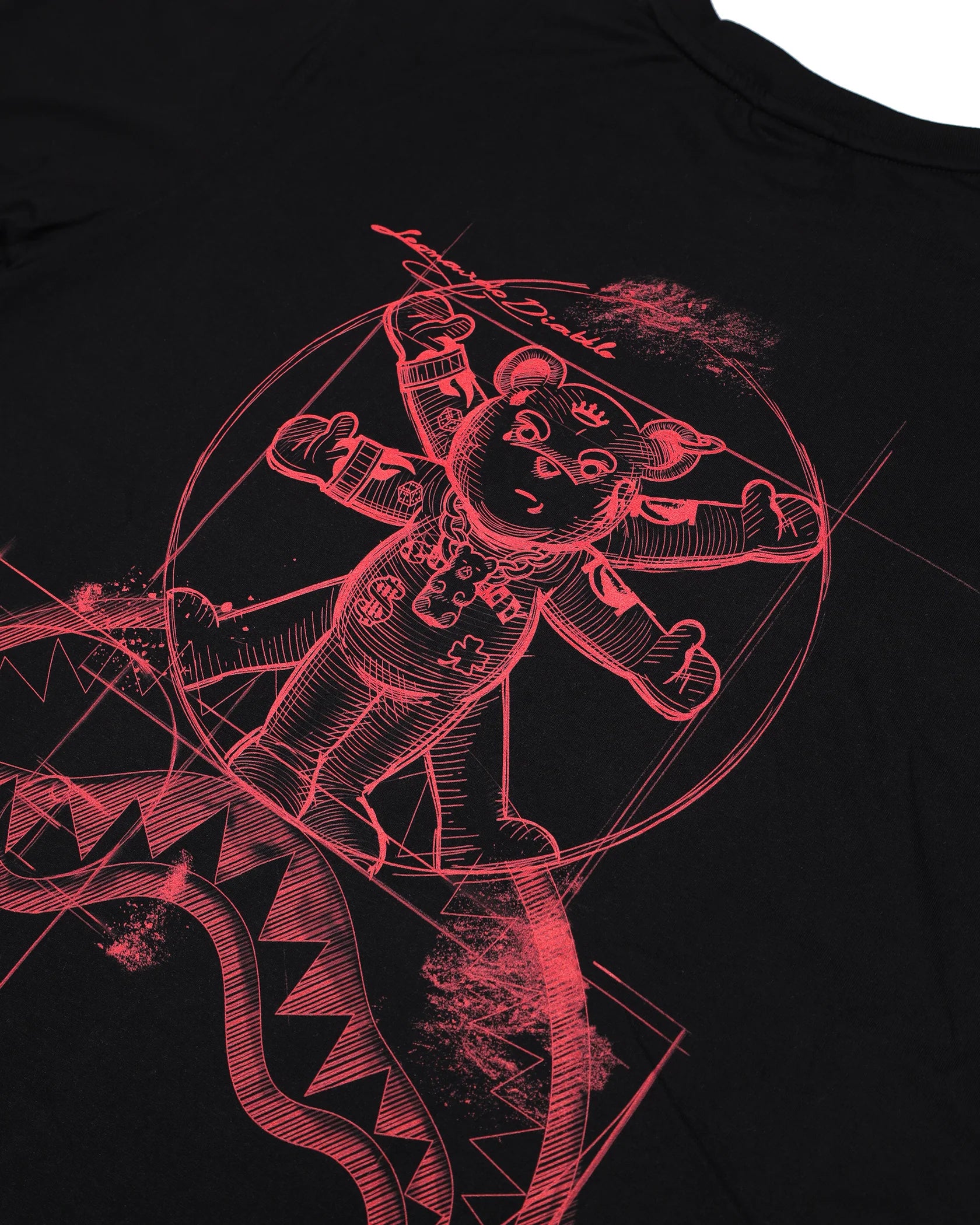 SPRAYGROUND SP869BLK T-SHIRT DIABLO BEAR RENAISSANCE OVER BLK