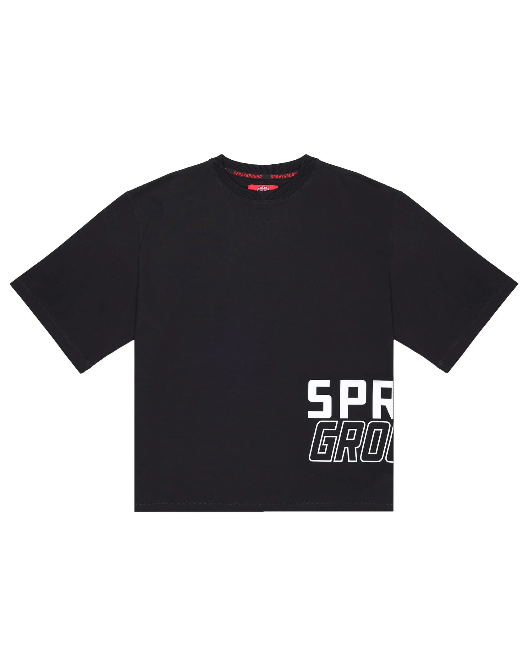 SPRAYGROUND SP881BLK T-SHIRT SIDE GRAPHIC BOXY BLK