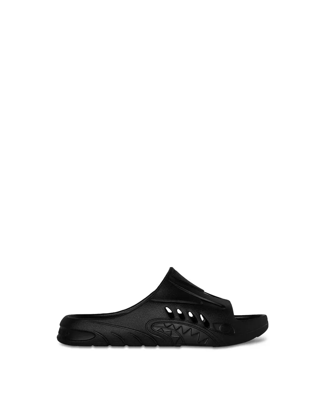 SPRAYGROUND 910S006080 SLIDES SHARKSLIDE BLACK by SPRAYGROUND