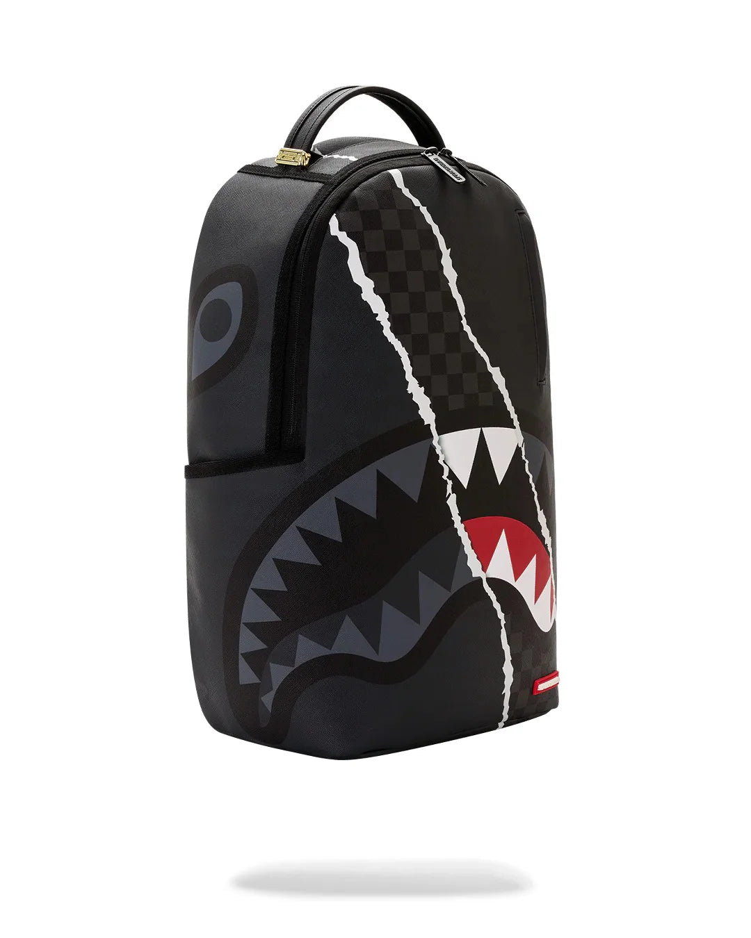 SPRAYGROUND B8502 BACKPACK CENTER RIP REVEALING GRAY CHECK BACKPACK