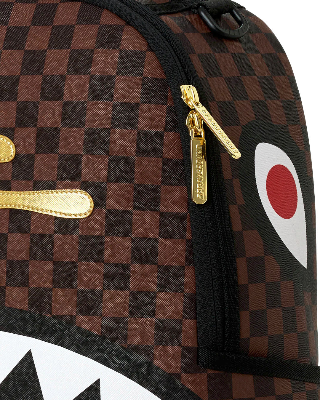 SPRAYGROUND B9250 BACKPACK SHARKS IN PARIS GOLD DRIP BACKPACK