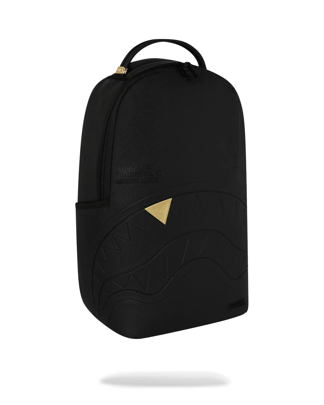 SPRAYGROUND B9325 BACKPACK BLACKED OUT EMBOSSED GOLD TOOTH BACKPACK