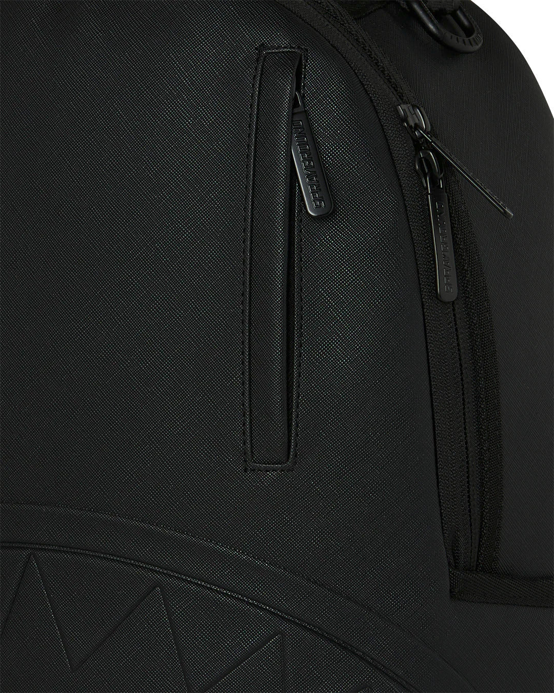 SPRAYGROUND B9325 BACKPACK BLACKED OUT EMBOSSED GOLD TOOTH BACKPACK