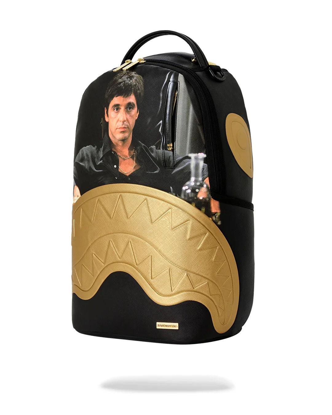 SPRAYGROUND B9555 BACKPACK SCARFACE GOLD EMBOSSED BACKPACK