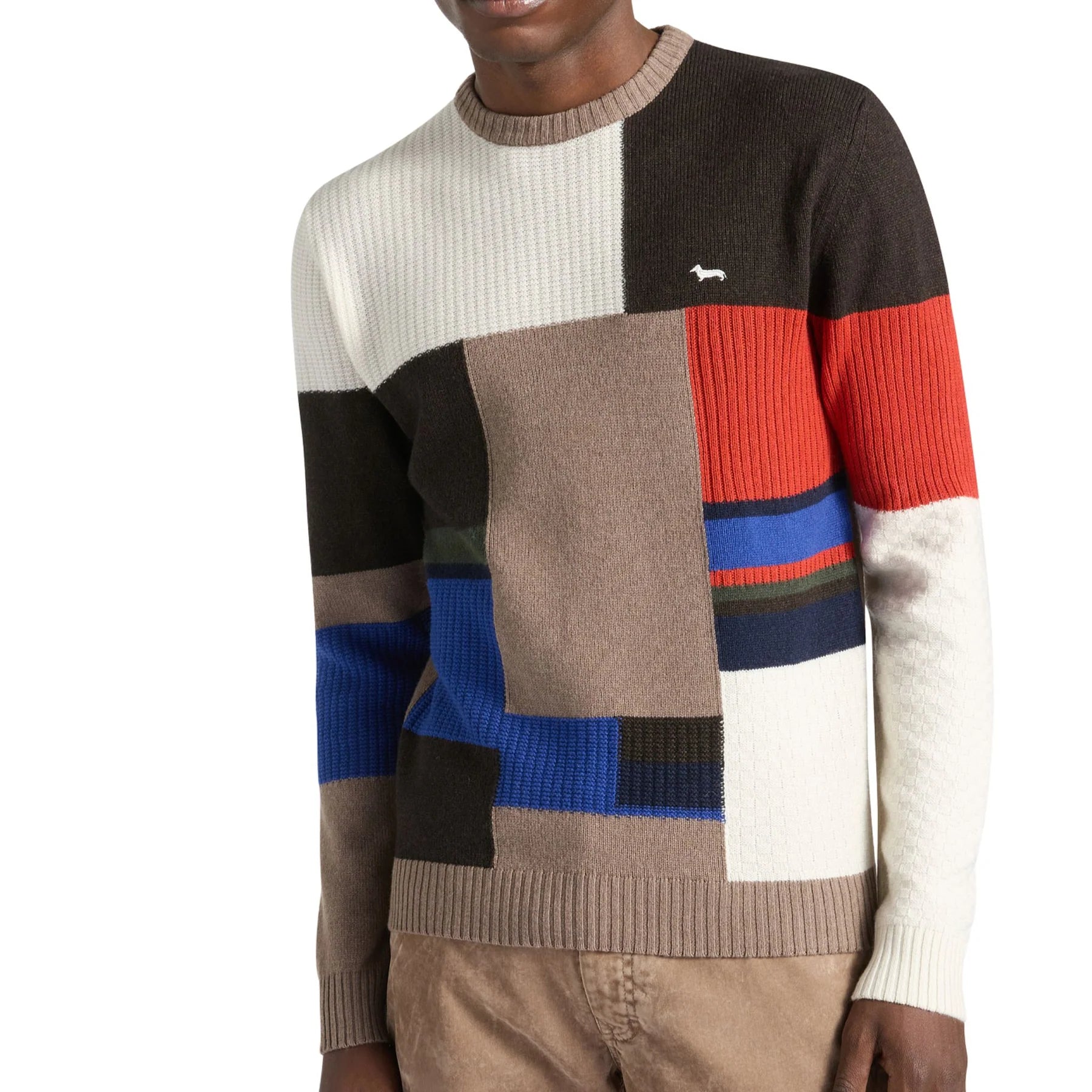 Harmont&Blaine HRP787030646 704  KNIT PARICOLLO COLOR BLOCK RASATO + 3D