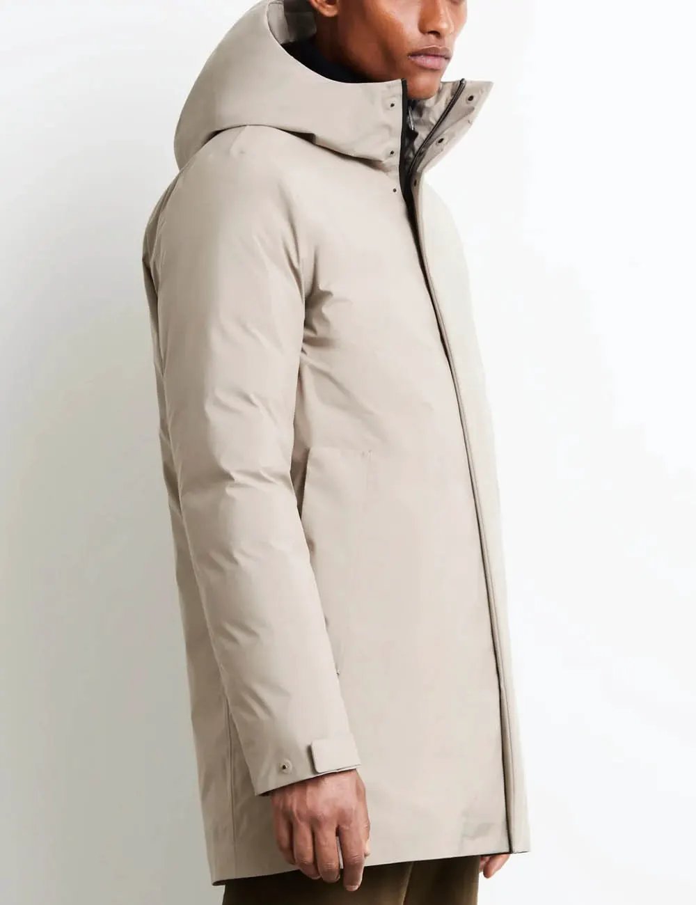 RRD Sing Floating Parka W26093 Blue Black - Vista Laterale