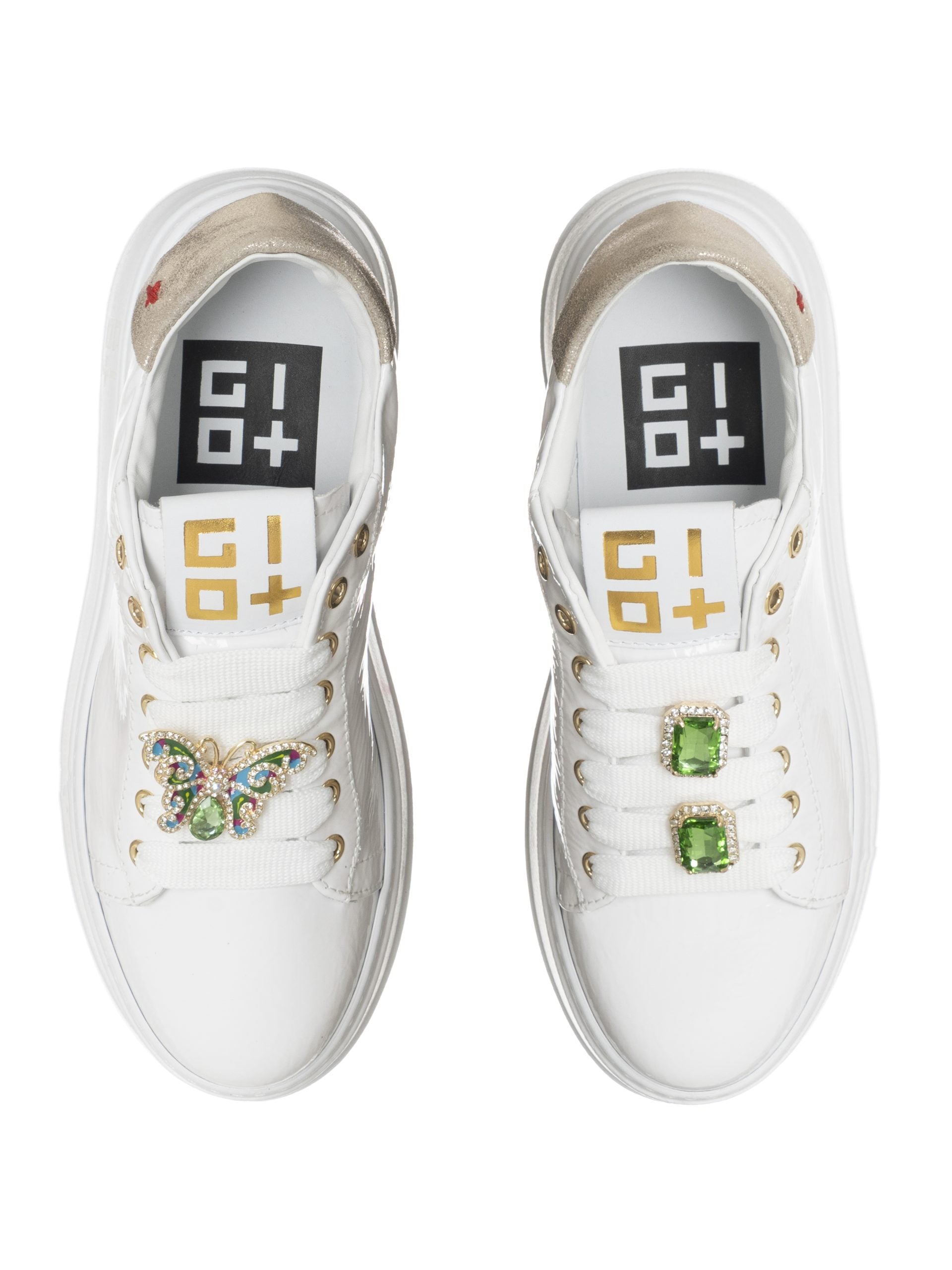 GIO+ PIA304C SNEAKER COMBI WHITE PLATINO - Atelier Fratelli Carbè