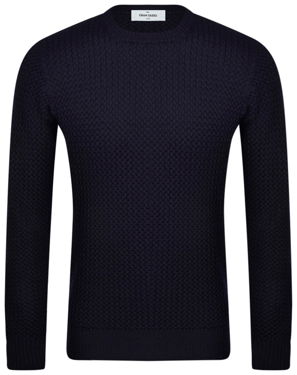 GRAN SASSO 57135 14280 598 KNIT OPERATA INTRECCIO - Atelier Fratelli Carbè