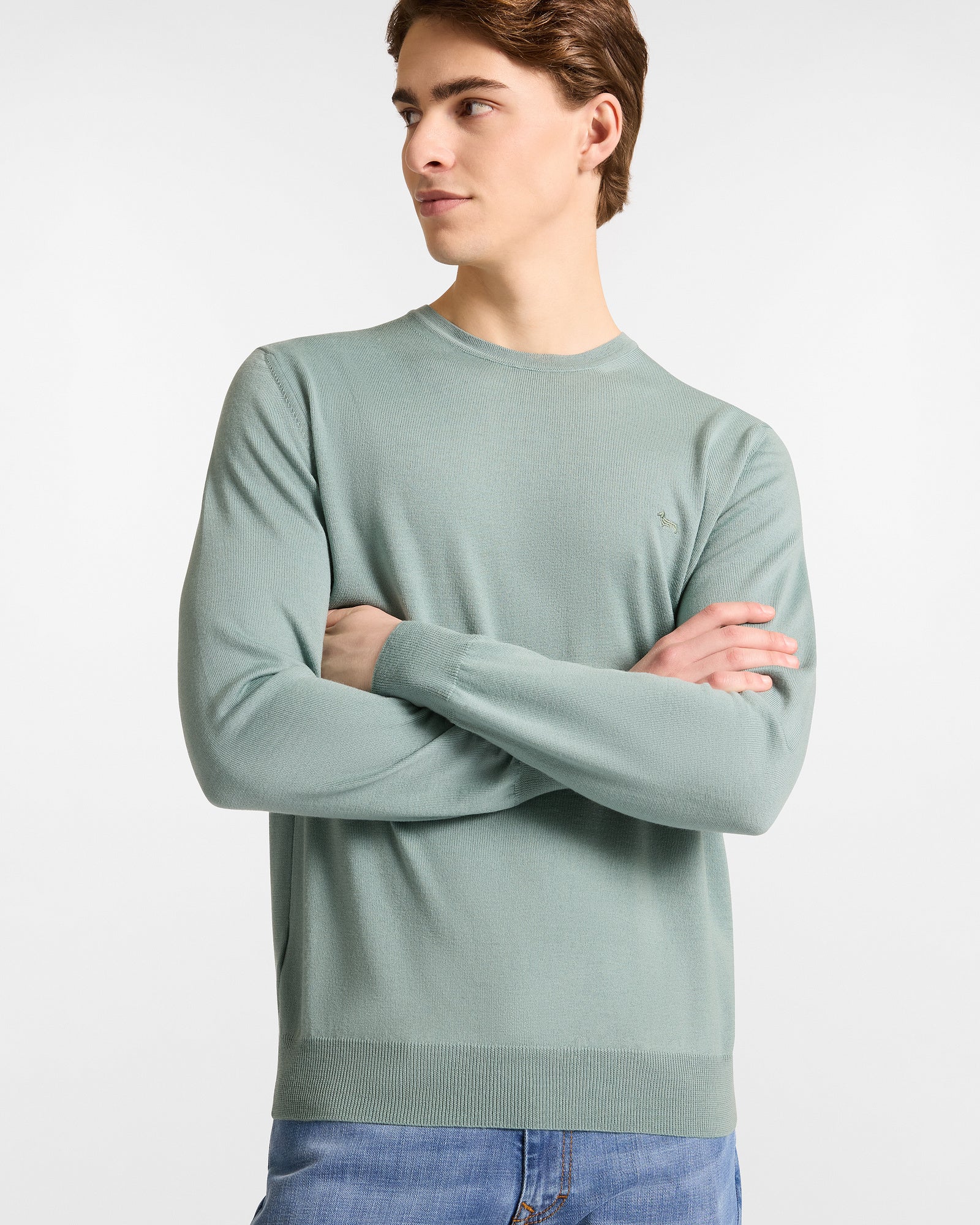 Harmont&Blaine HRP001030478 674 KNIT PARICOLLO BASIC IN MERINO - Atelier Fratelli Carbè