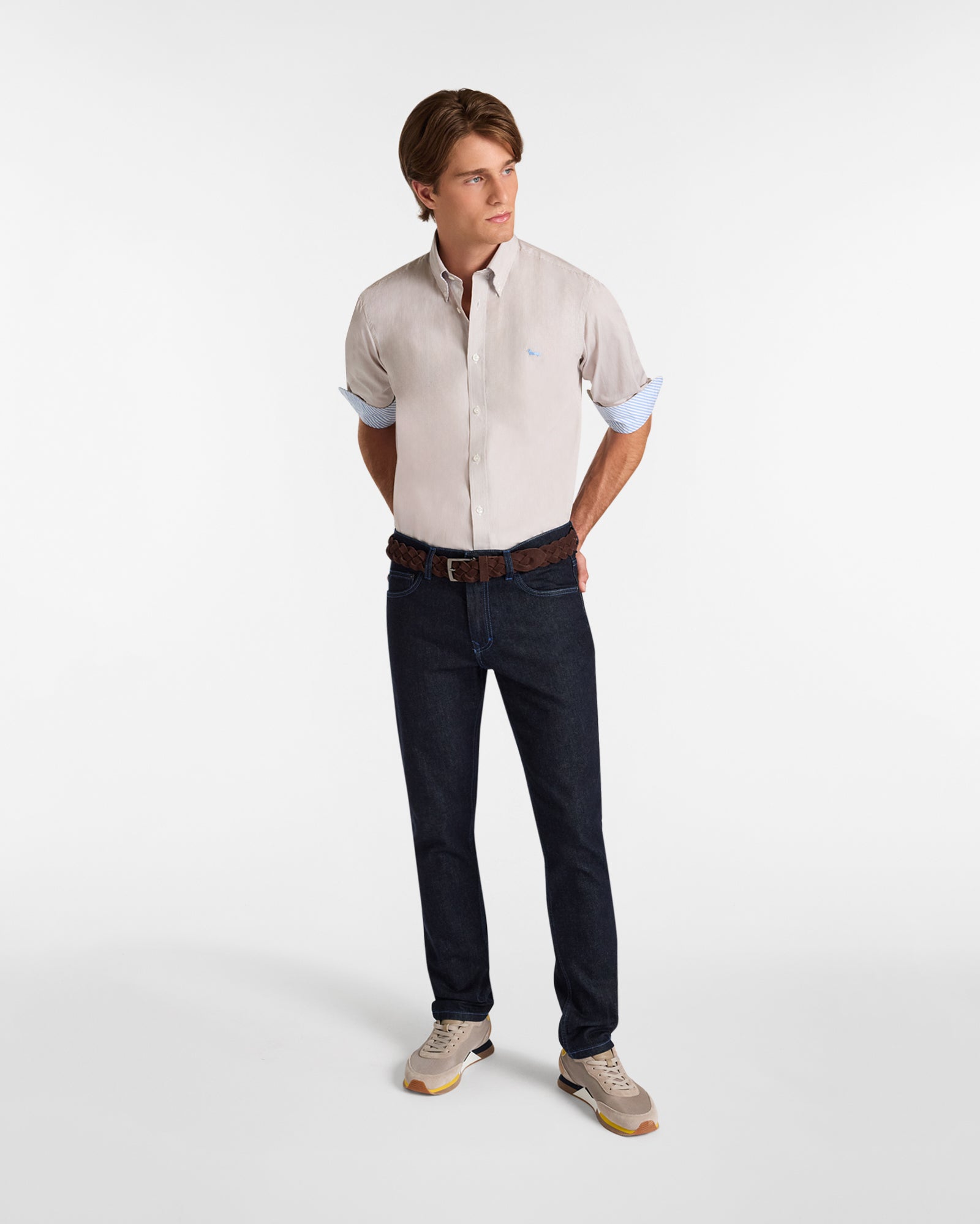 Harmont&Blaine CRP074013435B 230 SHIRT CAMICIA 2 TES CONTRASTI INTERNI - Atelier Fratelli Carbè