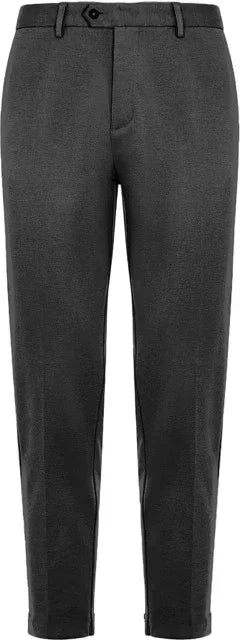 Pantaloni uomo neri tecnici elasticizzati, vestibilità slim, stile elegante e moderno