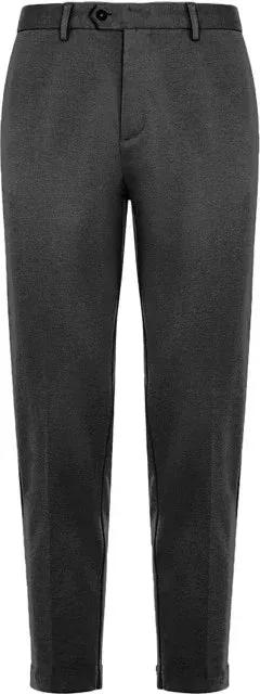 Pantaloni uomo neri tecnici elasticizzati, vestibilità slim, stile elegante e moderno