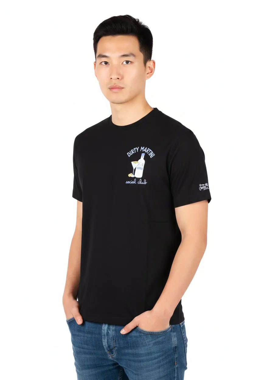 SAINT BARTH PORTOFINO 07969L T-SHIRT SOCIAL MARTINI by SAINT BARTH