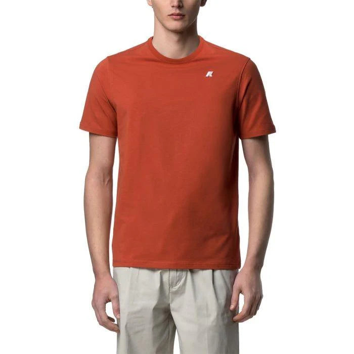 T-shirt K-WAY Adame in jersey stretch leggero, colore chiaro, con logo sul petto, morbido e comodo da indossare.