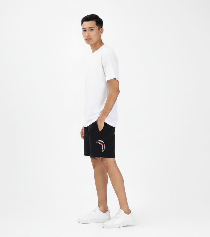 SPRAYGROUND SP855EBLK SHORTS SHARK CENTRAL BLACK