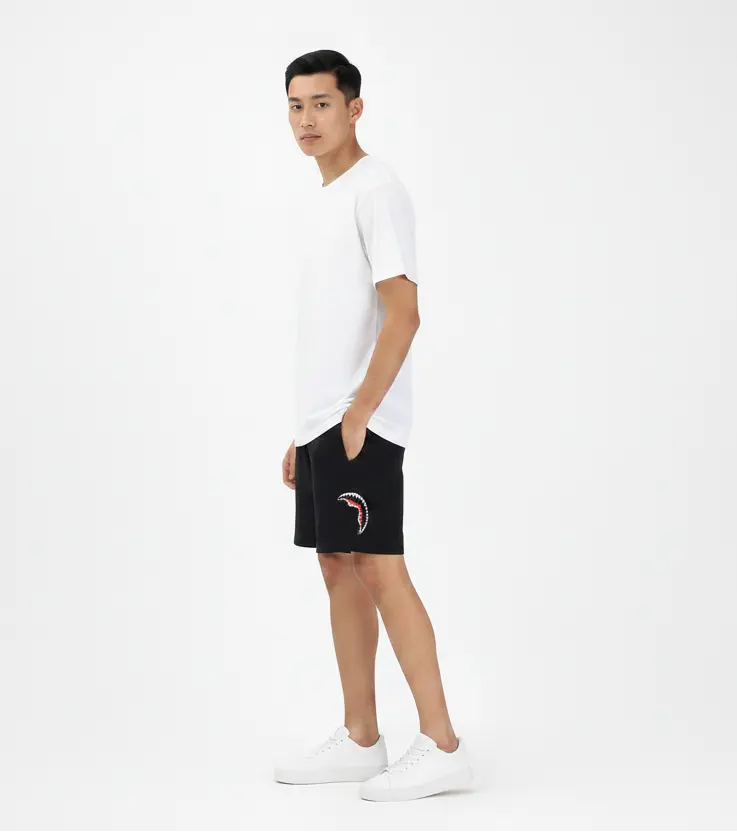 SPRAYGROUND SP855EBLK SHORTS SHARK CENTRAL BLACK by SPRAYGROUND
